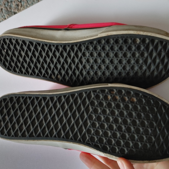 Vans Hot Pink Low Top Shoes mens 7.5 womens 9 - Picture 4 of 6